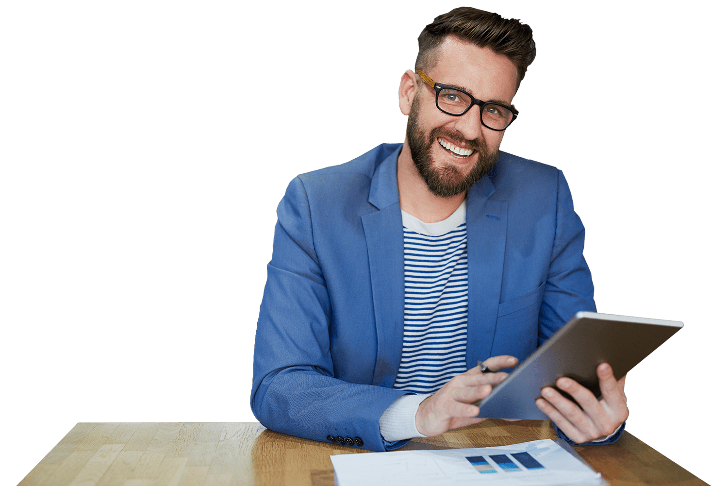 Image Person am Tablet